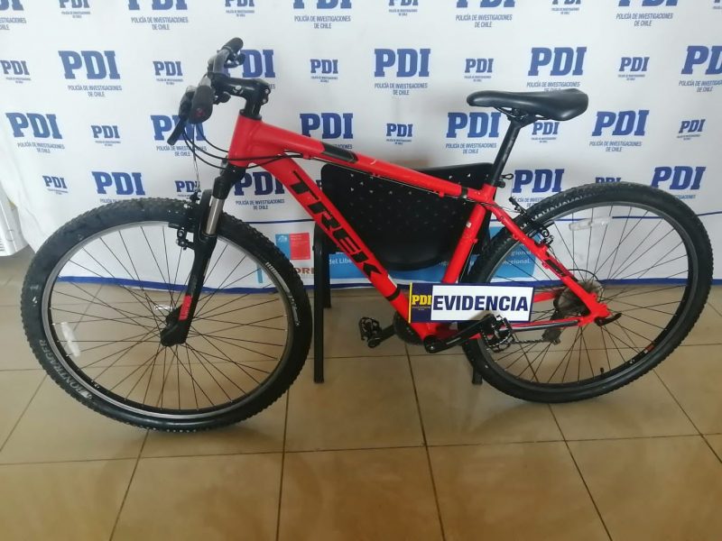Policía recupera bicicleta robada desde el frontis de la Municipalidad de Rancagua