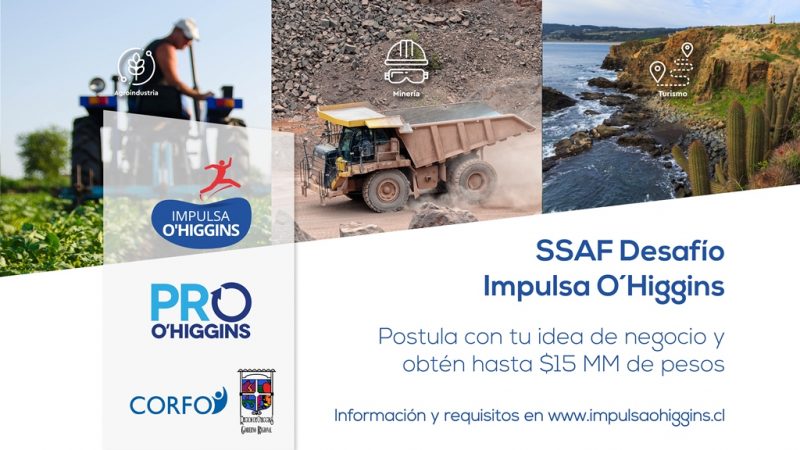 Quedan pocos días para postular al Desafío Impulsa O’Higgins