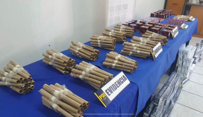 PDI incauta fuegos artificiales en Rengo y Placilla