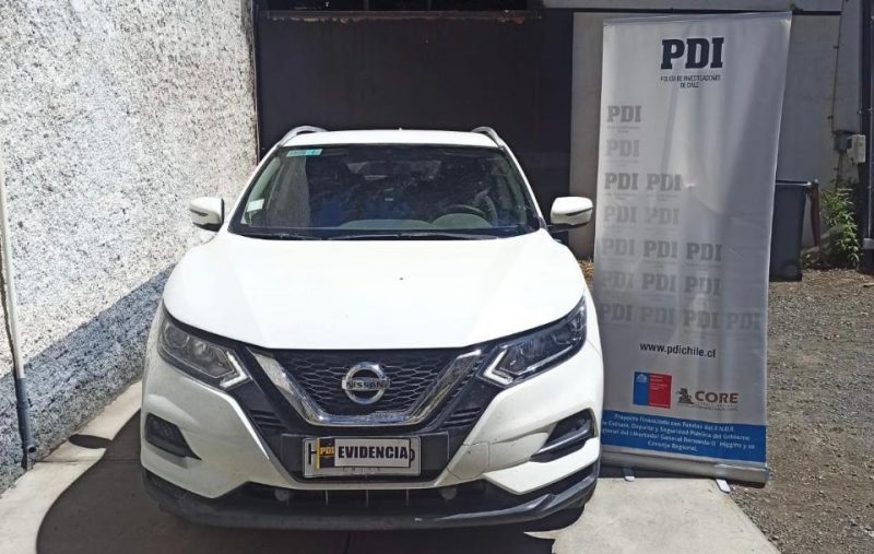 En Rengo recuperan vehículo que había sido robado en Santiago