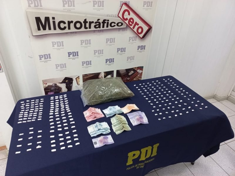 PDI desbarata punto de venta de droga en Rengo