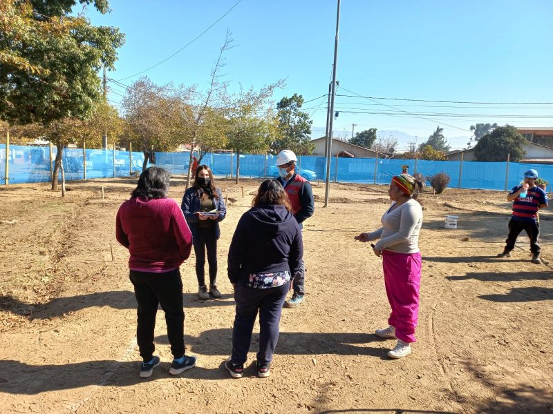 Inician Obras de mejoramiento de área verde en Villa La Ribera de Rancagua.