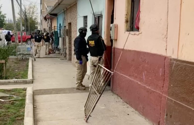 PDI Detiene a nueve personas tras intervención antidrogas en sector céntrico de Rancagua.