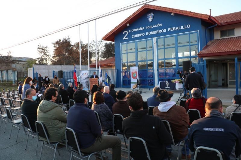 Inauguran nuevo cuartel de Bomberos de Peralillo