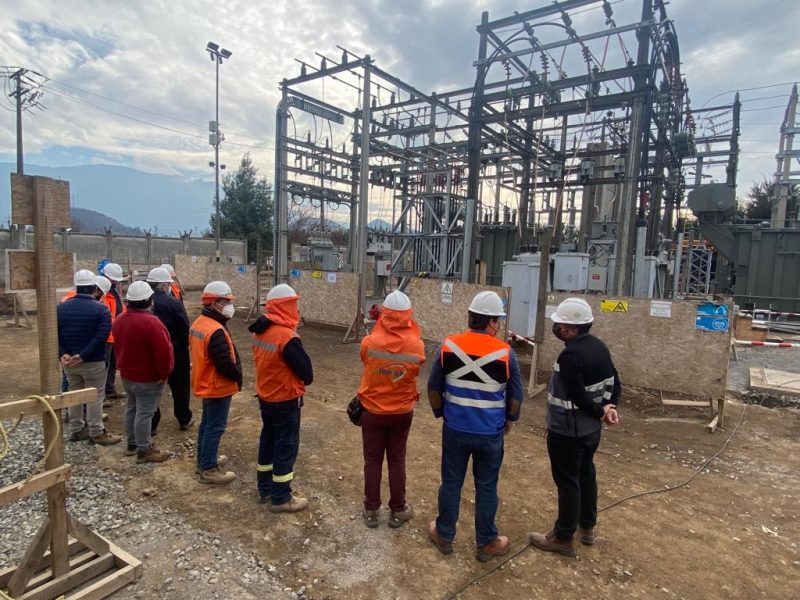 Autoridades de energía verifican estado de avance de obras de Subestación Graneros de CGE Transmisión