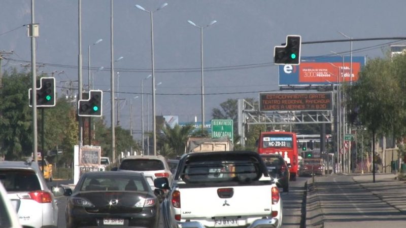 Congestión vehicular ha disminuido en un 15% según datos de la Mesa regional de Gestión de Tránsito Machalí-Rancagua