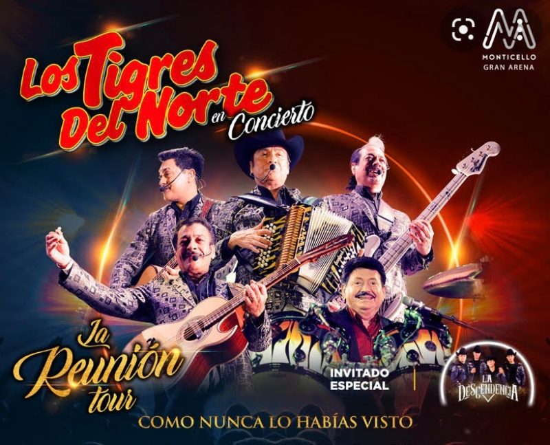 Los Tigres del Norte vuelven al Gran Arena Monticello: 24 y 25 de junio