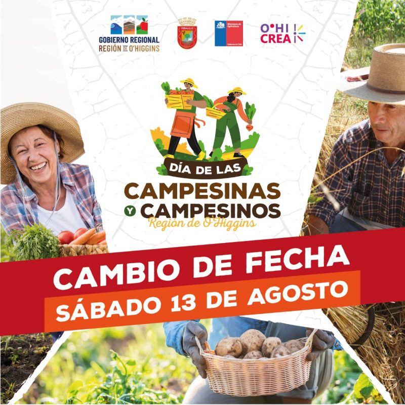 Pronóstico de lluvia obliga a cambiar fecha de celebración del Día de la Campesina y el Campesino