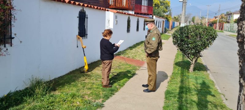 Carabineros de Machali realiza campaña de Prevención de Delitos