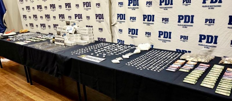 Seis detenidos por tráfico de drogas de la PDI en Mostazal