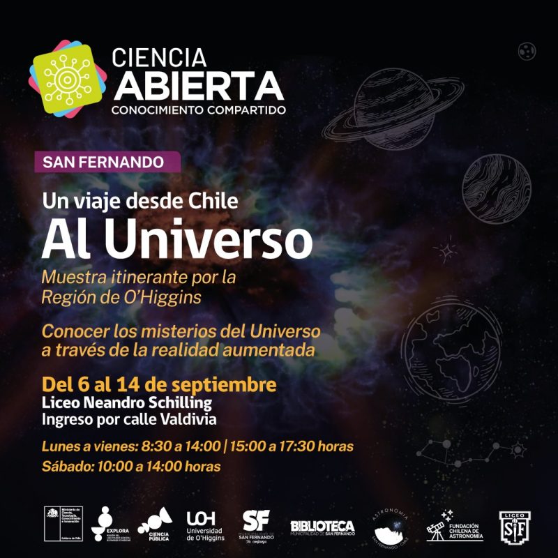 Muestra astronómica itinerante “Un viaje desde Chile al Universo” llega a la Región