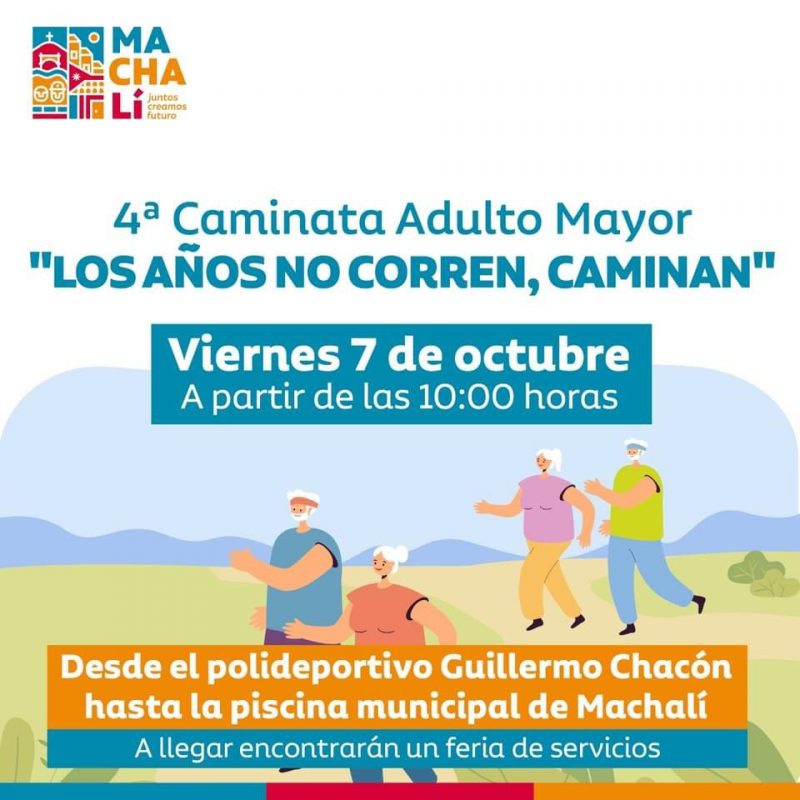 Municipalidad invita a adultos mayores a ser parte de la “4ª Caminata del Adulto Mayor”
