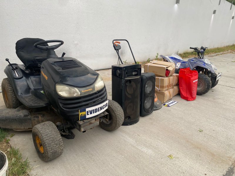 PDI recuperó especies robadas en vivienda de Chancón en Rancagua