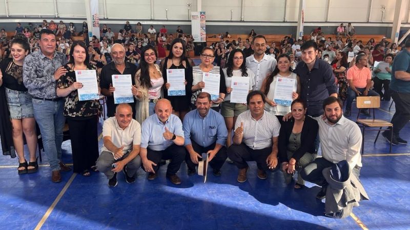 150 familias de Machalí recibieron su subsidio habitacional