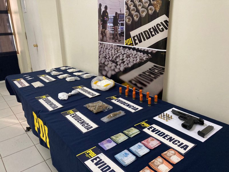 SIETE DETENIDOS TRAS PROCEDIMIENTO ANTIDROGAS DE LA PDI EN SAN FERNANDO