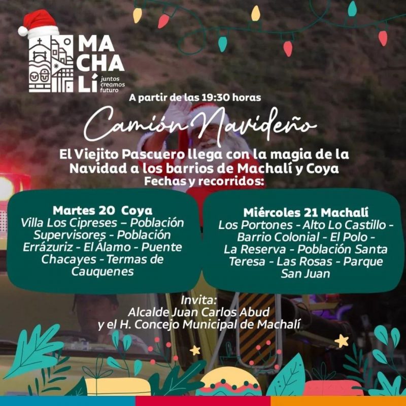 Viejito Pascuero inicia hoy su recorrido por sectores de Coya y Machalí