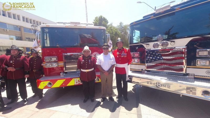 Dos nuevos carros para Bomberos de Rancagua