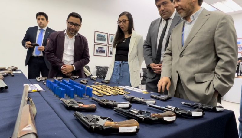 Policia incautó 33 armas de fuego en San Vicente