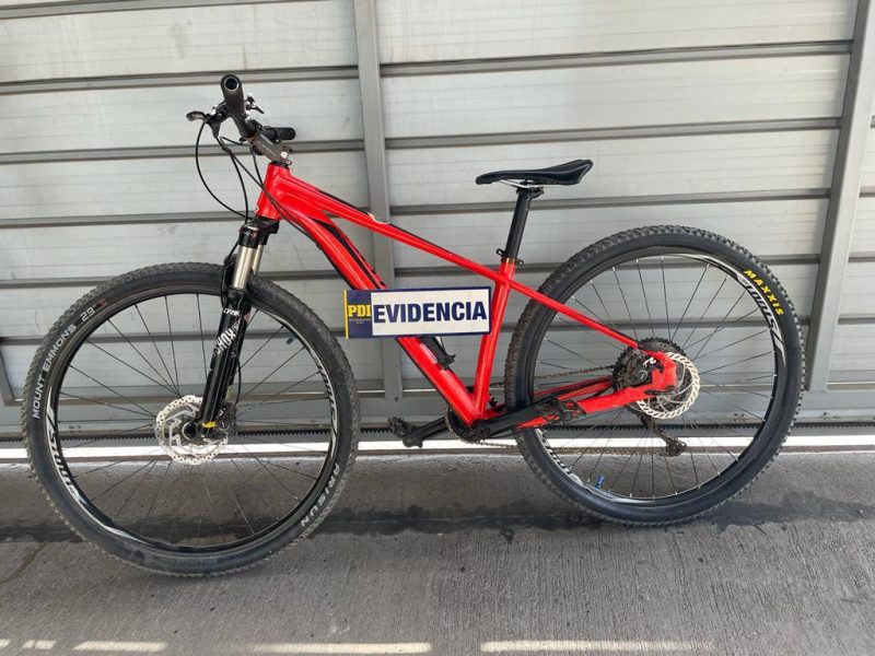 BICICLETA ROBADA EN SANTIAGO FUE RECUPERADA POR LA PDI EN REQUÍNOA