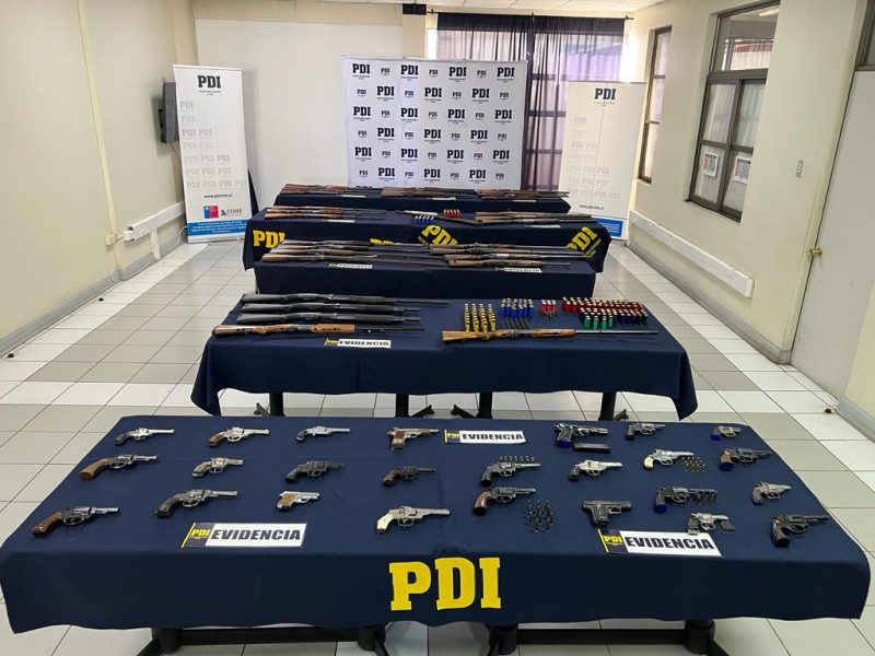 PDI INCAUTÓ 57 ARMAS IRREGULARES EN COLCHAGUA Y CARDENAL CARO