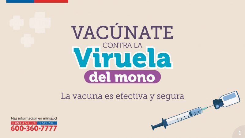 Nuevo punto de vacunación contra viruela del mono en O´Higgins