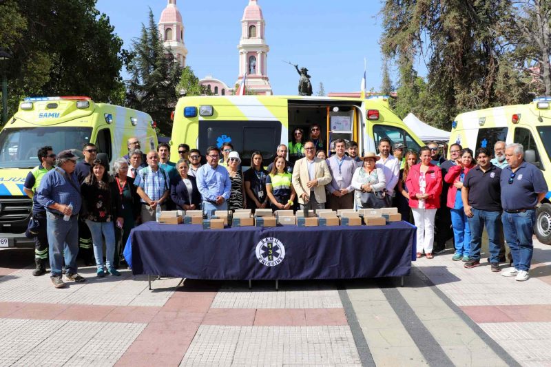 SAMU O’Higgins recibe ambulancias por más de mil millones de pesos