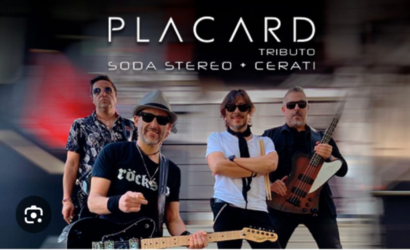 PLACARD DEBUTA EN GRAN ARENA MONTICELLO CON LOS ÉXITOS  DE SODA STEREO Y CERATI