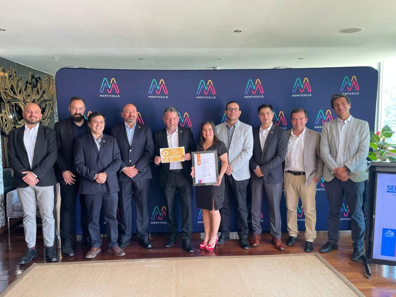 Monticello recibe recertificación en el Sello Q de SERNATUR entre  2024 y 2027 por su excelencia en calidad turística.
