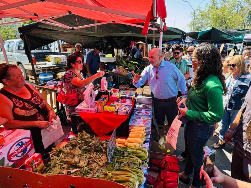 Ministra (s) de Salud entrega  recomendaciones sanitarias en feria libre  de Rancagua