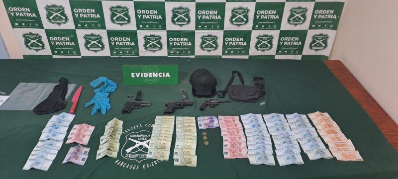 Carabineros detiene a dos menores que asaltaron los servicentros de San Fernando y Olivar