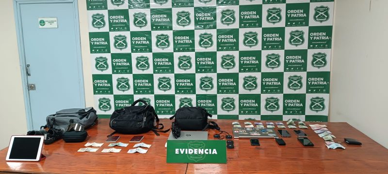 Carabineros detiene a banda dedicada al robo de accesorios de vehículos en la Región