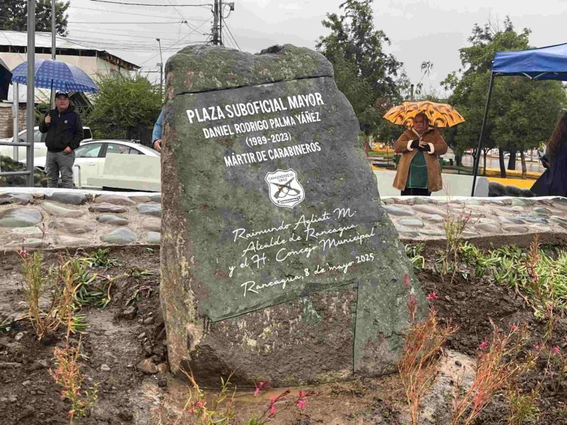 Inauguran plaza en honor al mártir de Carabineros Suboficial Mayor Daniel Palma Yáñez