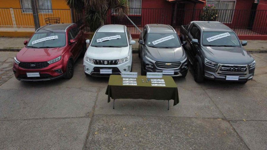 Carabineros SEBV Rancagua recuperó 4 vehículos robados Carabineros SEBV Rancagua recuperó 4 vehículos robados