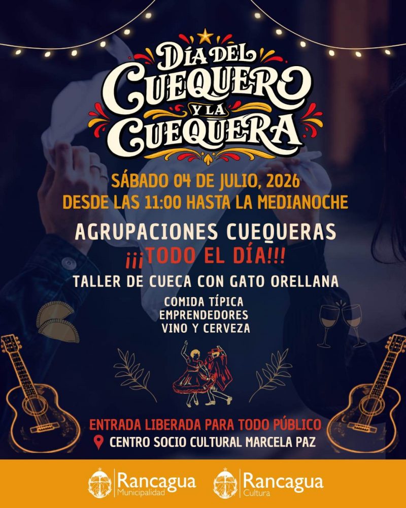 Rancagua celebrara el dia del cuequero con una gran fiesta en ex colegio Marcela Paz. Rancagua celebrara el dia del cuequero con una gran fiesta en ex colegio Marcela Paz.