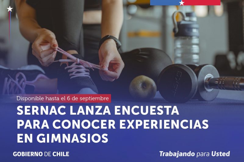 Sernac lanza encuesta para conocer experiencia de consumidores en Gimnasios