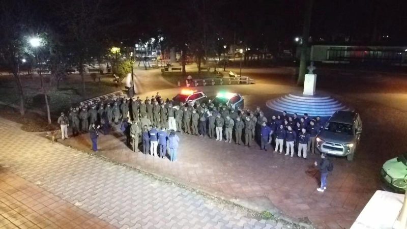 Seremi de Seguridad Pública de O’Higgins coordina copamiento policial en Graneros con 8 detenidos y más de 460 controles