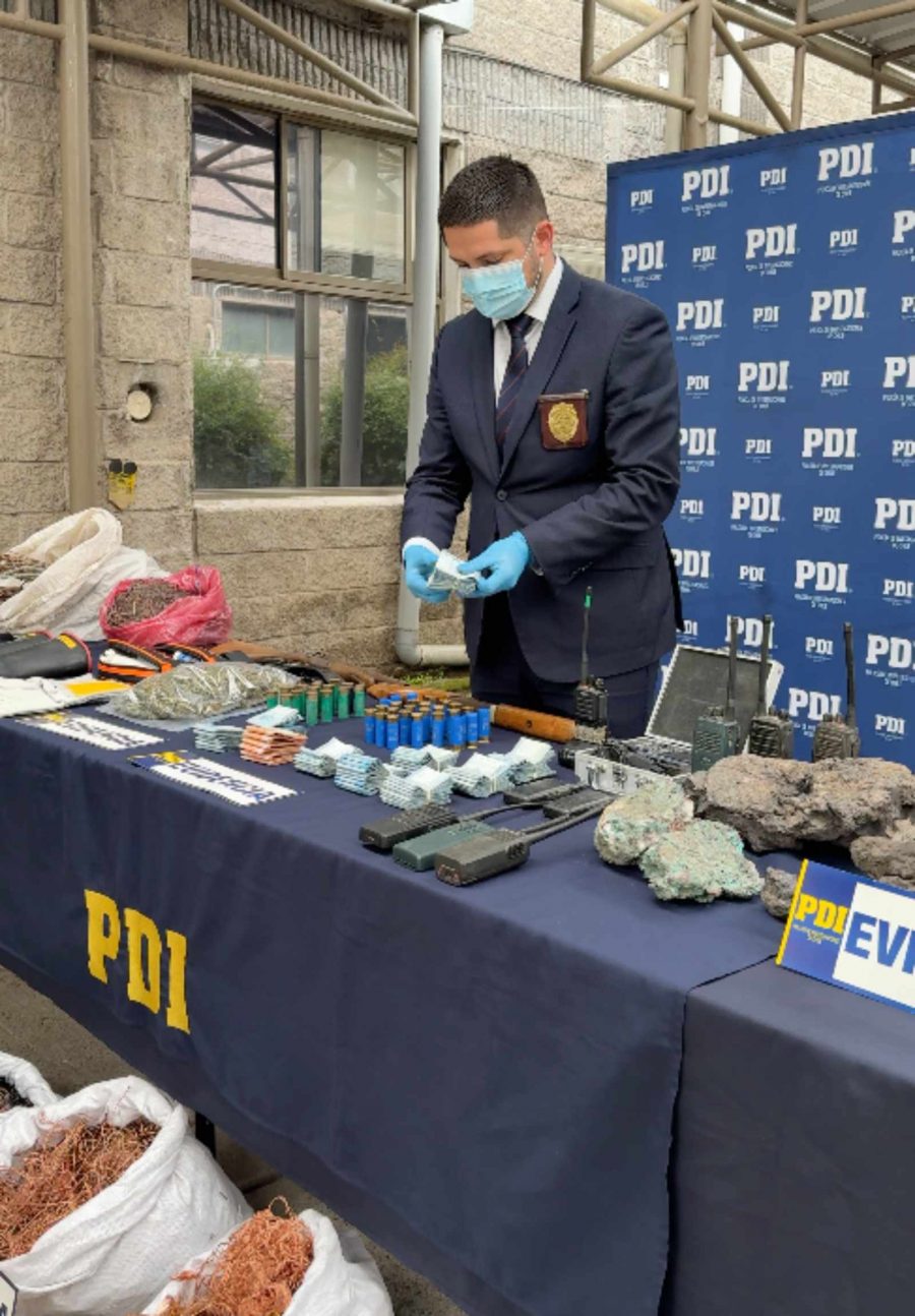 Operación Veta Roja: trabajo interinstitucional permite desarticular organización criminal dedicada al robo y comercialización de cobre en O’Higgins
